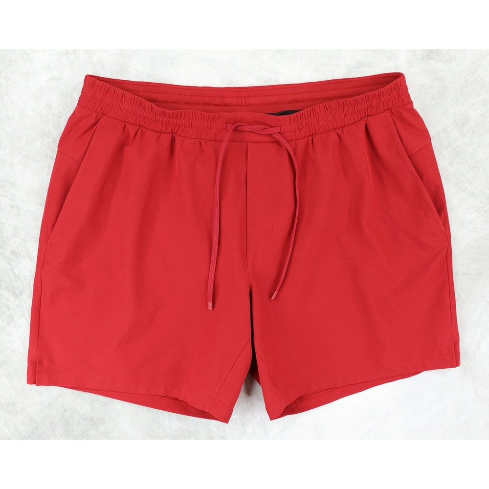 Lululemon Channel Cross Swim Shorts 7" Mens XXL Red Lined Water Trunks M7AS2S